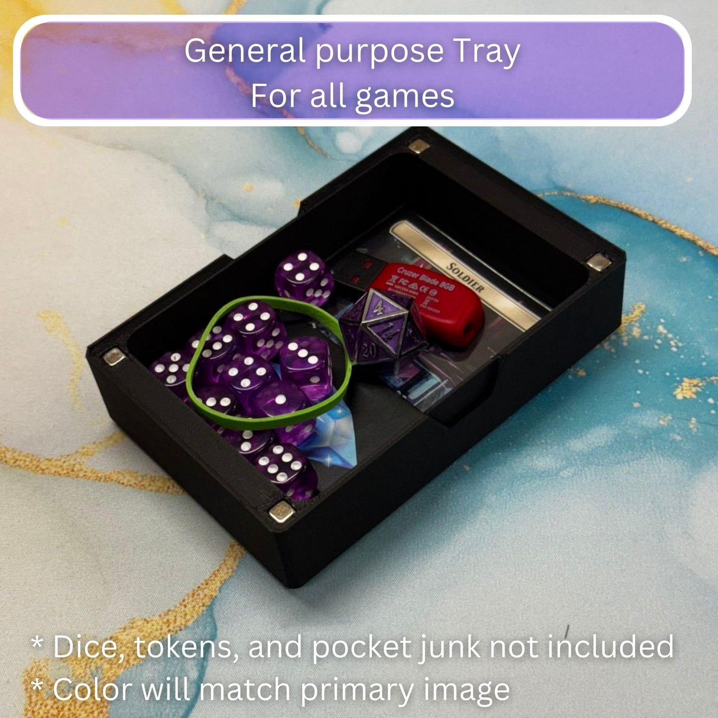 Unlimited Power! - Universal DeckDock - Palpatine inspired deck box with Counter and Token Tray for Star Wars Unlimited and more