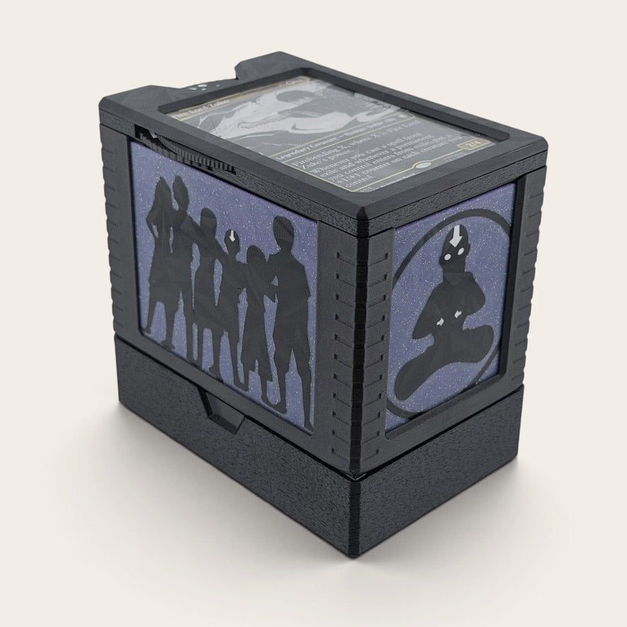 The Gaang - DeckDock universel - Boîte de deck inspirée d'Avatar avec compteur et plateau à jetons pour Magic The Gathering et plus (Copie)