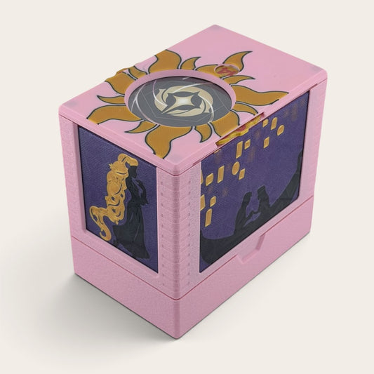 Blondie - Universal DeckDock - Tangled Inspired deck box with Counter and Token Tray for Lorcana and more