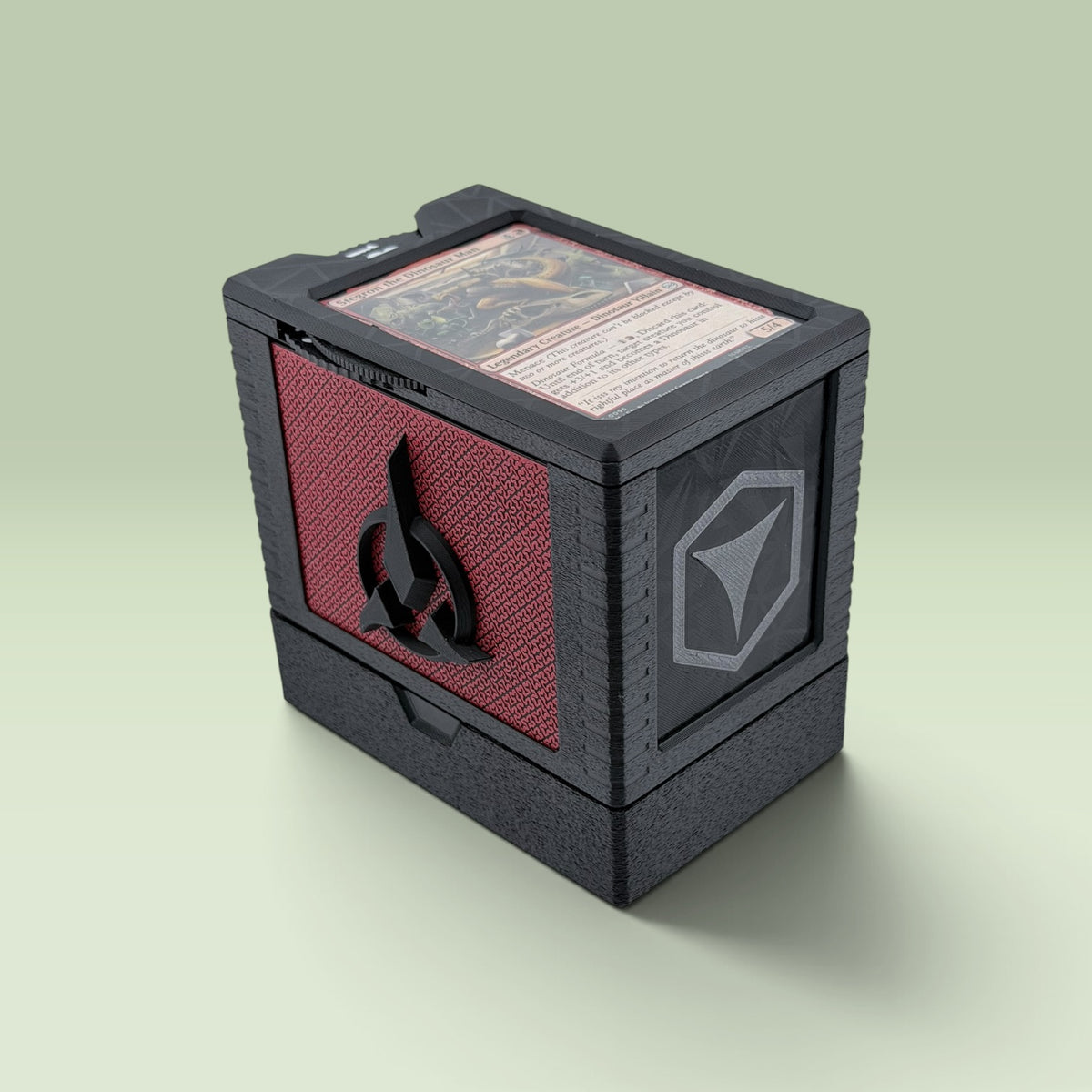 Qapla' Universal DeckDock – Magic The Gathering Deck Box with Counter & Token Tray