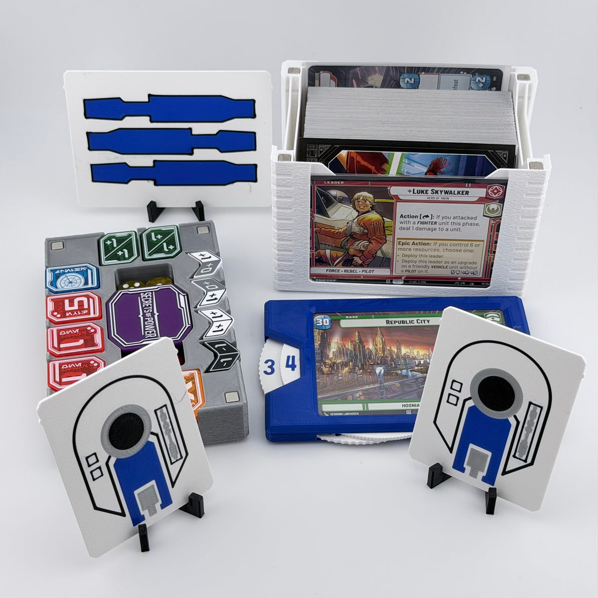 Artoooooo Universal DeckDock - Star Wars Unlimited Deck Box with Counter & Token Tray
