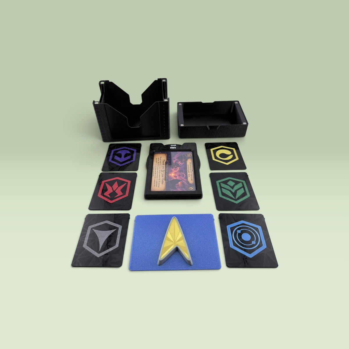 Enterprise Universal DeckDock – Magic The Gathering Deck Box with Counter & Token Tray