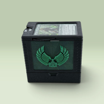 Jolan'tru Universal DeckDock – Magic The Gathering Deck Box with Counter & Token Tray