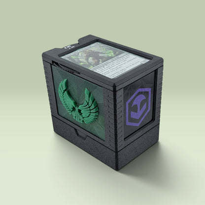 Jolan'tru Universal DeckDock – Magic The Gathering Deck Box with Counter & Token Tray