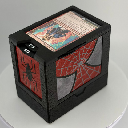 Spider-Bro - Universal DeckDock - Deckbox mit Zähler und Token-Fach für Magic The Gathering und mehr