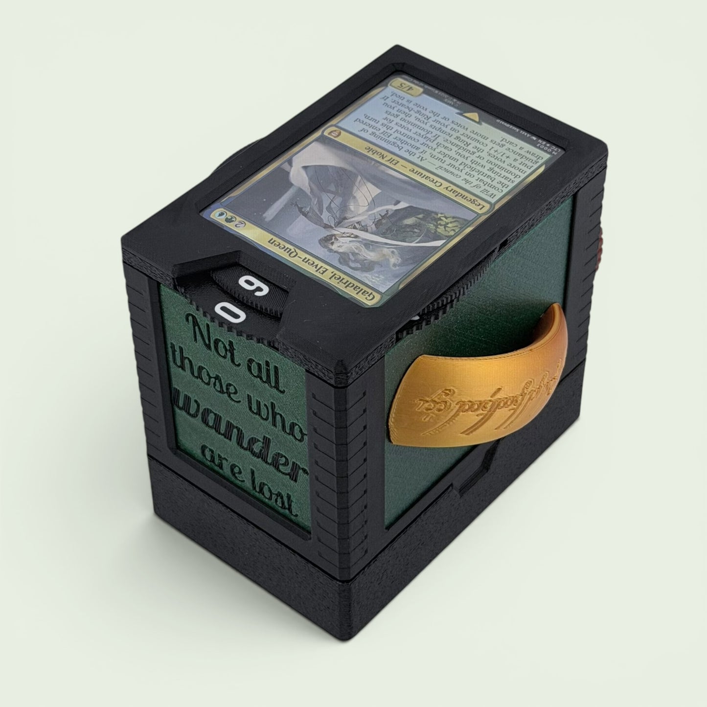 My Precious’s - Universal DeckDock - Hobbit inspired deck box with Counter and Token Tray for Magic The Gathering and more