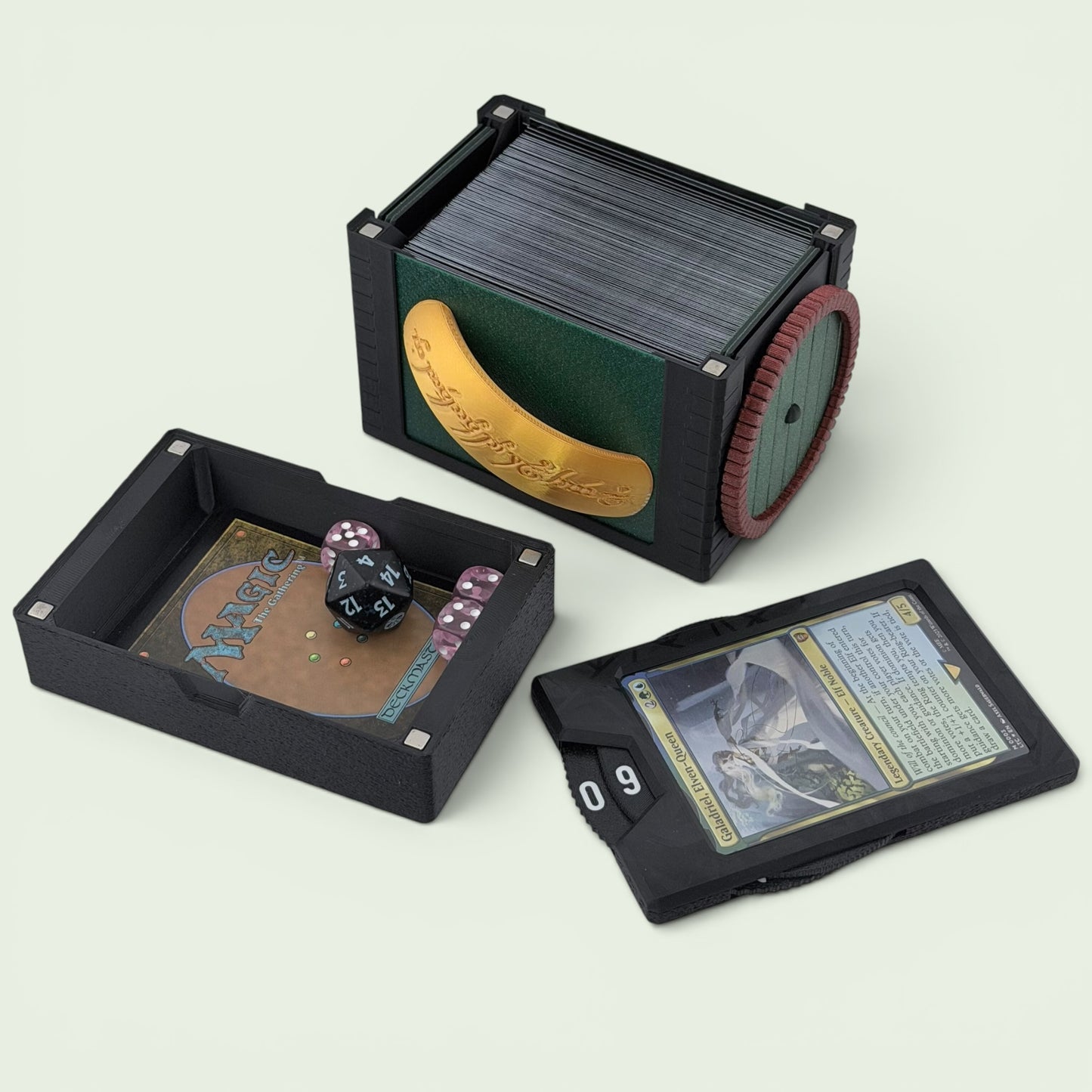 My Precious’s - Universal DeckDock - Hobbit inspired deck box with Counter and Token Tray for Magic The Gathering and more