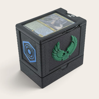 Jolan'tru - Universal DeckDock - Romulan inspired deck box with Counter and Token Tray for Magic The Gathering and more