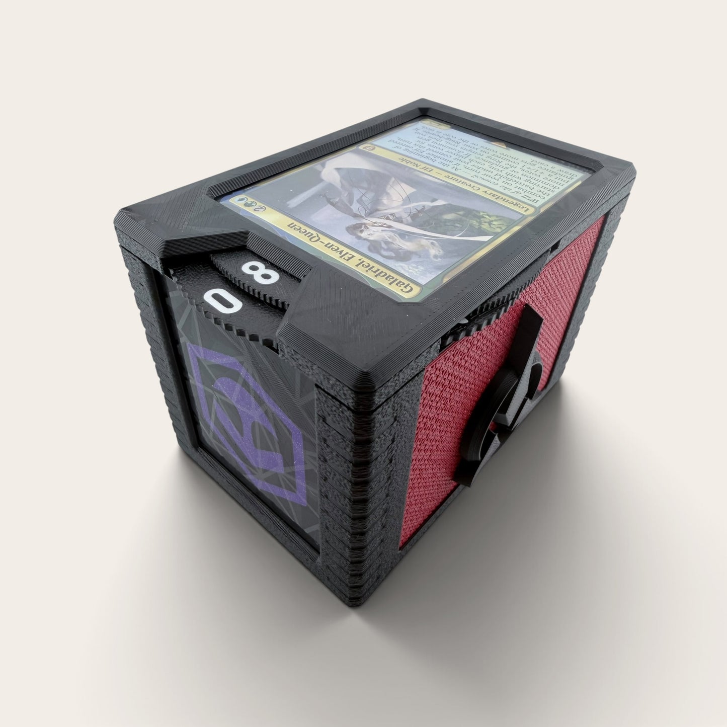 Qapla - Universal DeckDock - Klingon inspired deck box with Counter and Token Tray for Magic The Gathering and more