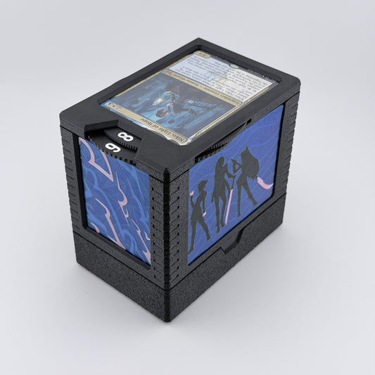 Demon Hunter Universal DeckDock – Magic The Gathering Deck Box with Counter & Token Tray