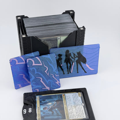 Demon Hunter Universal DeckDock – Magic The Gathering Deck Box with Counter & Token Tray