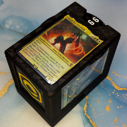 Magic Commander/EDH Deck Box with Damage Counter and Token Tray