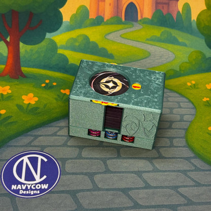 Emerald Lorcana Deck Box: Lore Counter, Token Tray & Card Storage