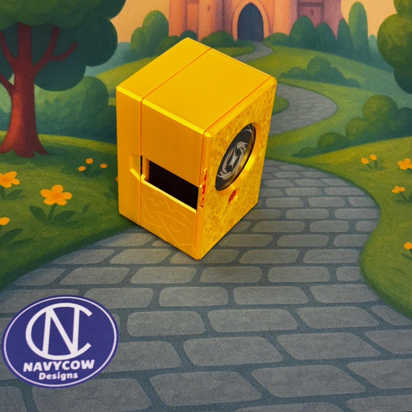Amber Lorcana Deck Box: Lore Counter, Token Tray & Card Storage