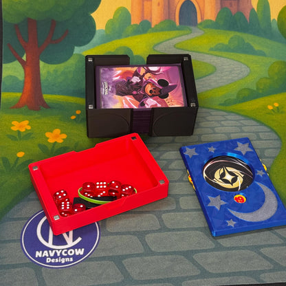 Fantasical Lorcana Deck Box Set: Token Tray, Lore Counter, Card Storage