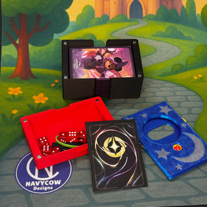 Fantasical Lorcana Deck Box Set: Token Tray, Lore Counter, Card Storage