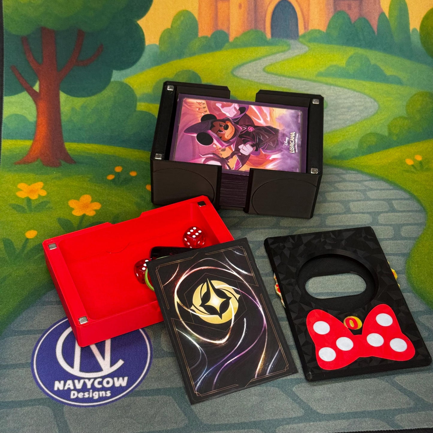 Bowtastic Lorcana Deck Set - Deckbox, Lore Counter, Token Tray all in one!