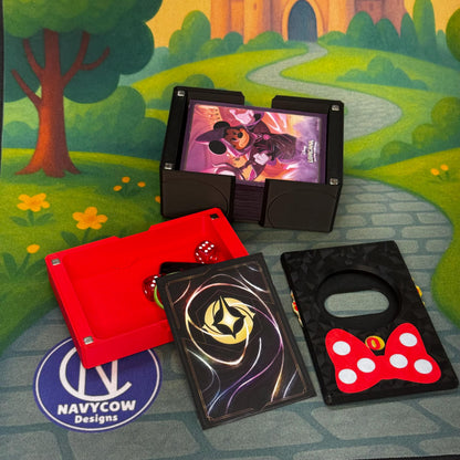 Bowtastic Lorcana Deck Set - Deckbox, Lore Counter, Token Tray all in one!
