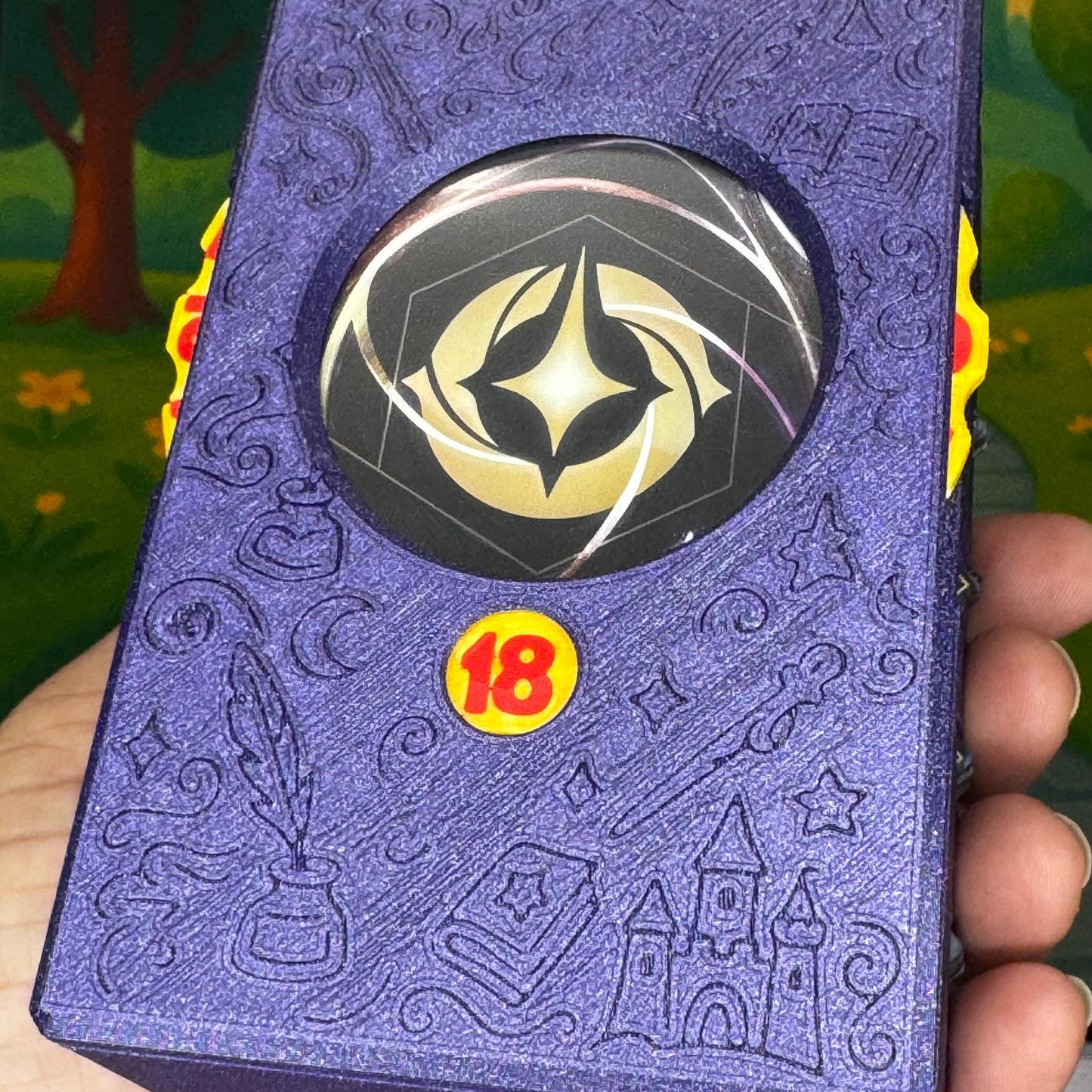 Amethyst Lorcana Deck Box: Lore Counter, Token Tray & Card Storage