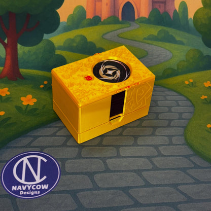 Amber Lorcana Deck Box: Lore Counter, Token Tray & Card Storage