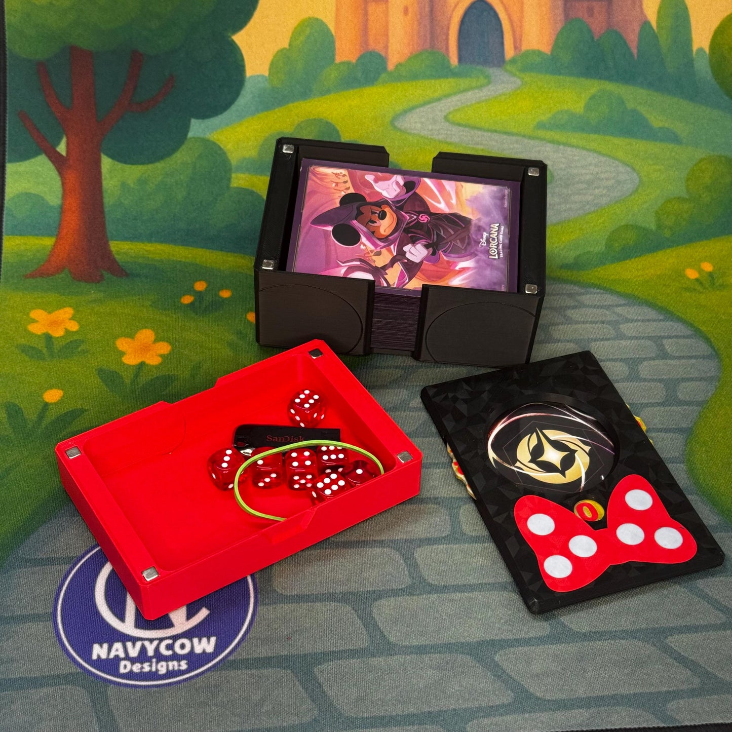 Bowtastic Lorcana Deck Set - Deckbox, Lore Counter, Token Tray all in one!