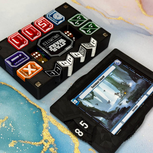 Bundle Gamegenic Pro Token Tray Includes Damage Counter - Official Tokens for Star Wars Unlimited