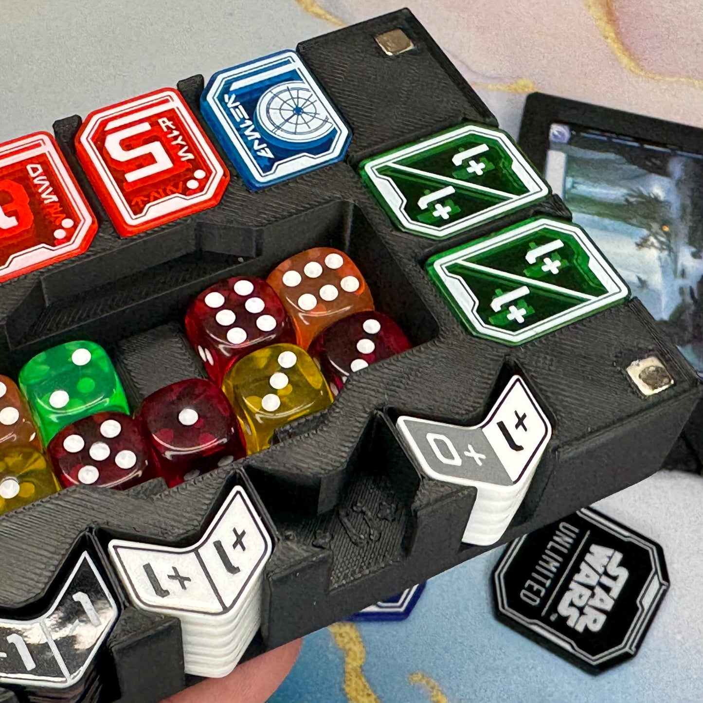 Bundle Gamegenic Pro Token Tray Includes Damage Counter - Official Tokens for Star Wars Unlimited