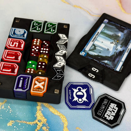 Bundle Gamegenic Pro Token Tray Includes Damage Counter - Official Tokens for Star Wars Unlimited