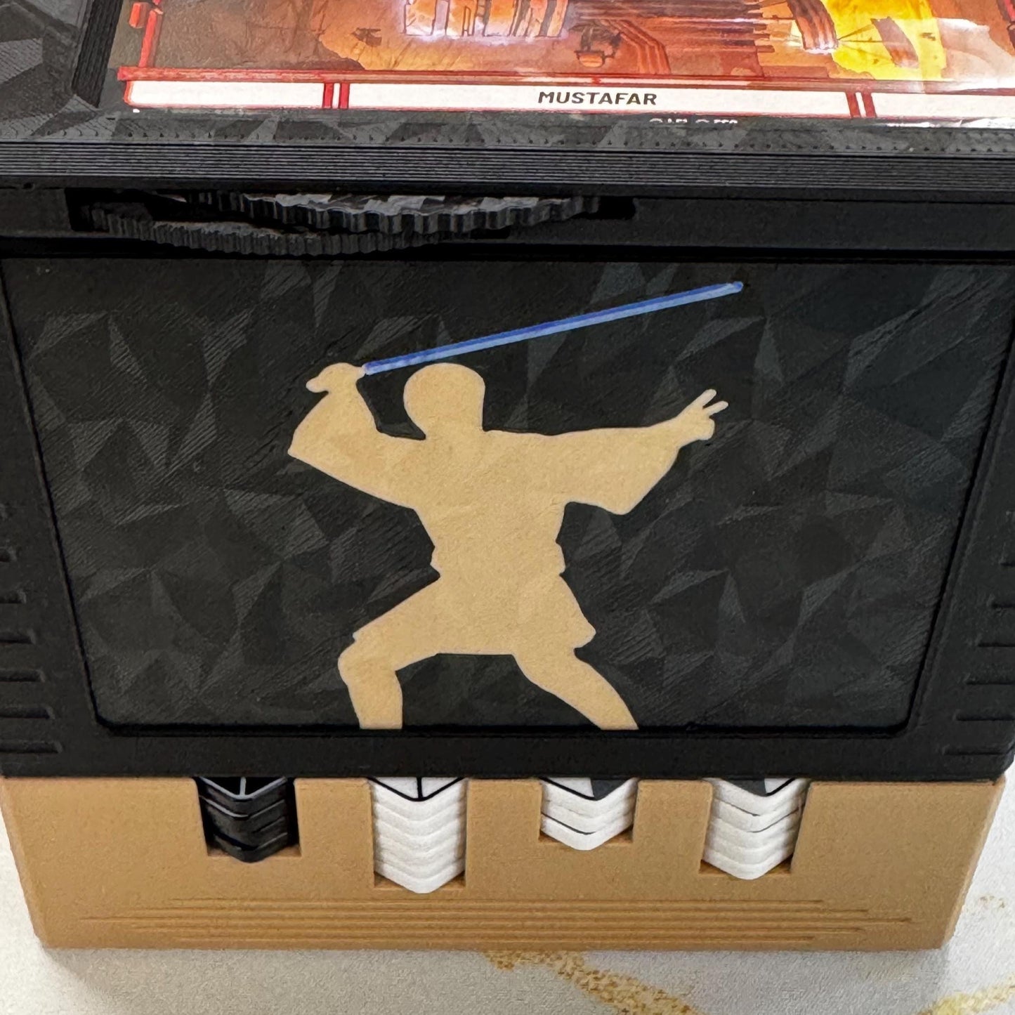 Old Ben - Universal DeckDock - Obi-Wan Inspired  deck box with Counter and Token Tray for Star Wars Unlimited and more