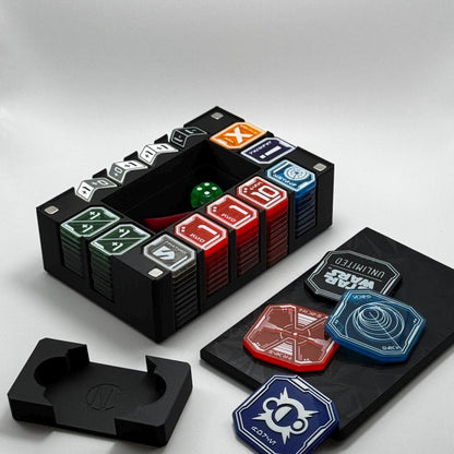 Token Tray for Gamegenic Pro + Twins Suns Expansion - Official Tokens for Star Wars Unlimited