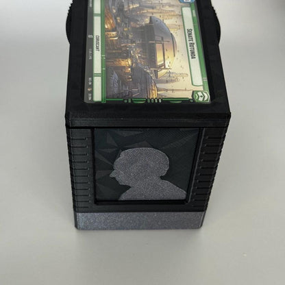 Unlimited Power! - Universal DeckDock - Palpatine inspired  deck box with Counter and Token Tray for Star Wars Unlimited and more