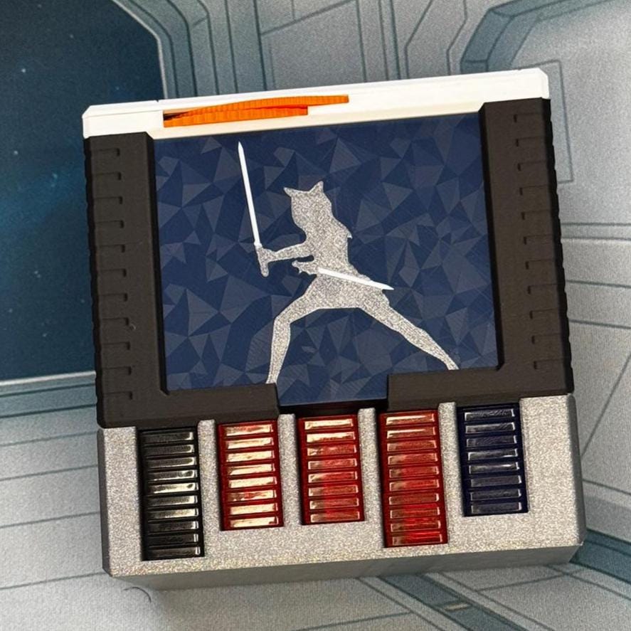 I am no Jedi! - Universal DeckDock - Ahsoka Tano inspired deck box with Counter and Token Tray for Star Wars Unlimited and more