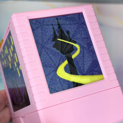 Blondie - Universal DeckDock - Tangled Inspired deck box with Counter and Token Tray for Lorcana and more