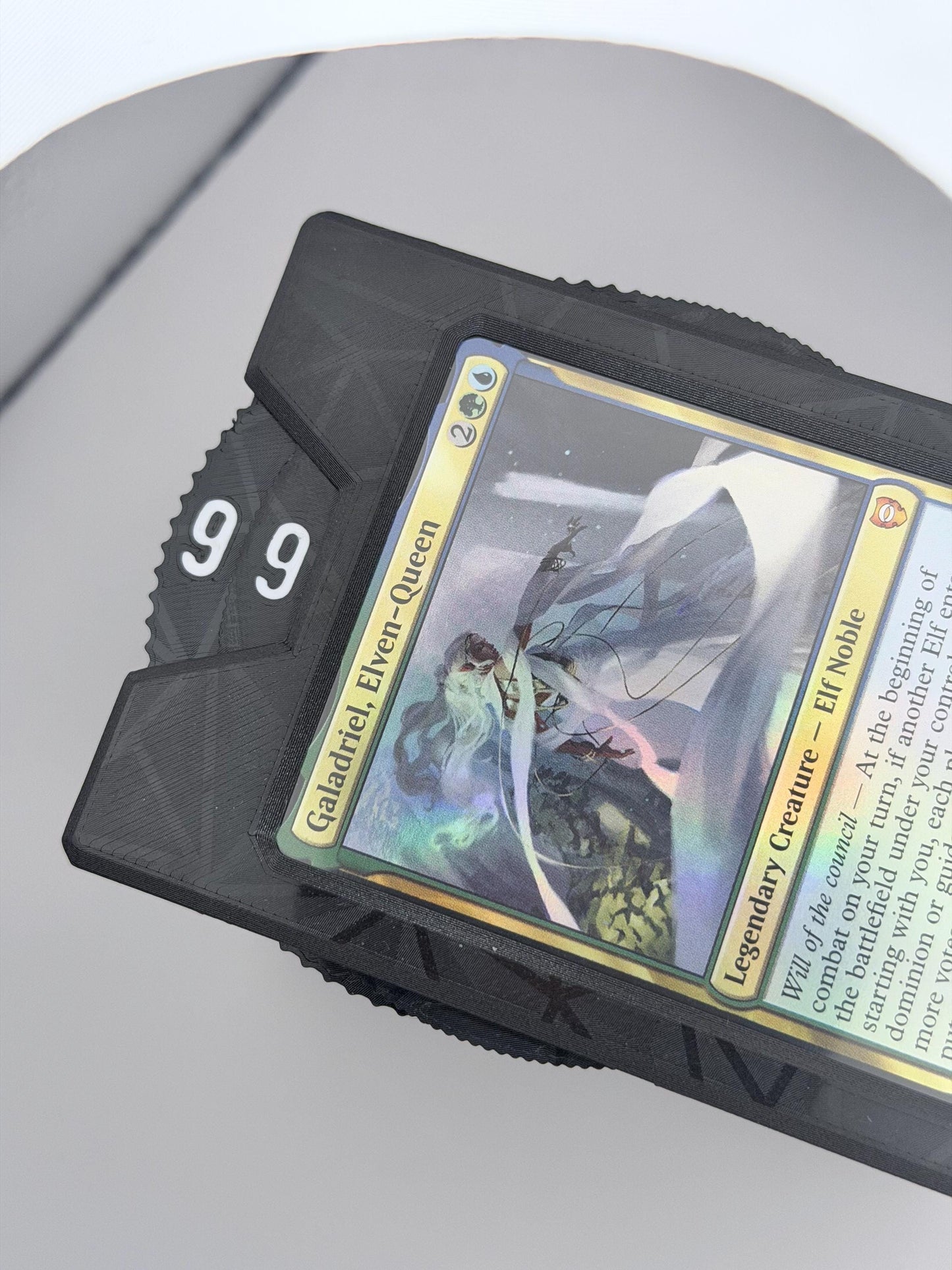 Demon Hunter - Universal DeckDock - KPDH Inspired  deck box with Counter and Token Tray for Magic The Gathering and more