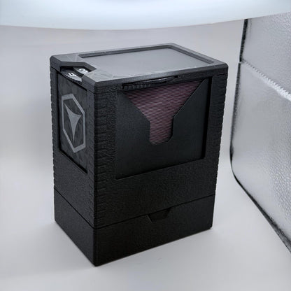 Universal DeckDock Max - Modular Deck Box holds 100 triple sleeved cards