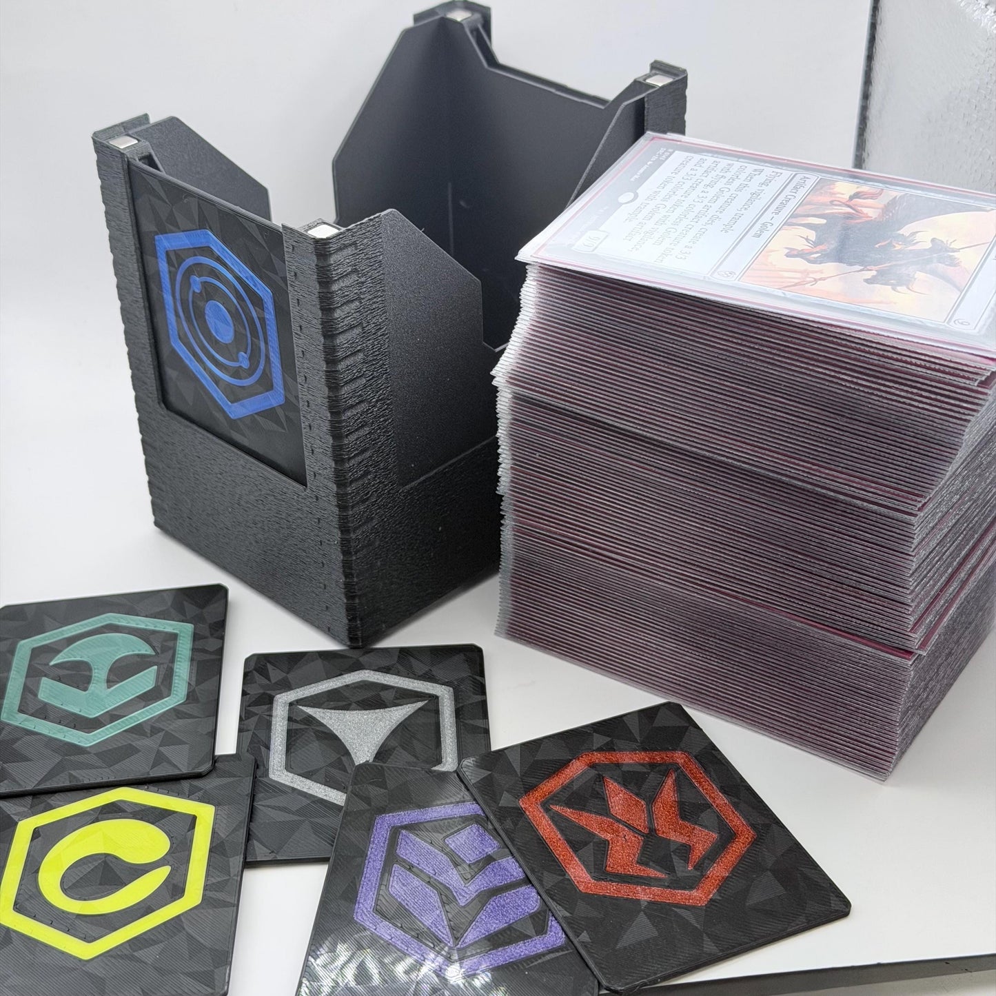 Universal DeckDock Max - Modular Deck Box holds 100 triple sleeved cards