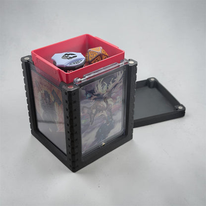 Monolith DeckDock – Holds 100 Double-Sleeved Cards, Dice, Top Loaders, Slabs