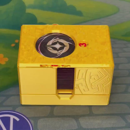 Amber Lorcana Deck Box: Lore Counter, Token Tray & Card Storage