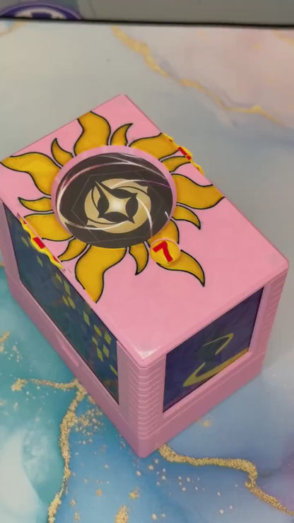 Blondie - Universal DeckDock - Tangled Inspired deck box with Counter and Token Tray for Lorcana and more