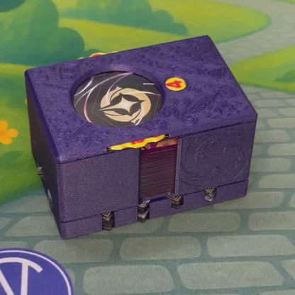 Amethyst Lorcana Deck Box: Lore Counter, Token Tray & Card Storage