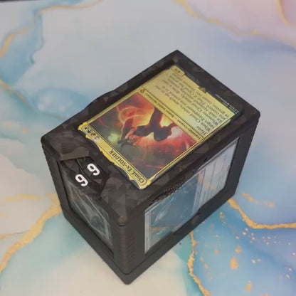 Magic Commander/EDH Deck Box with Damage Counter and Token Tray
