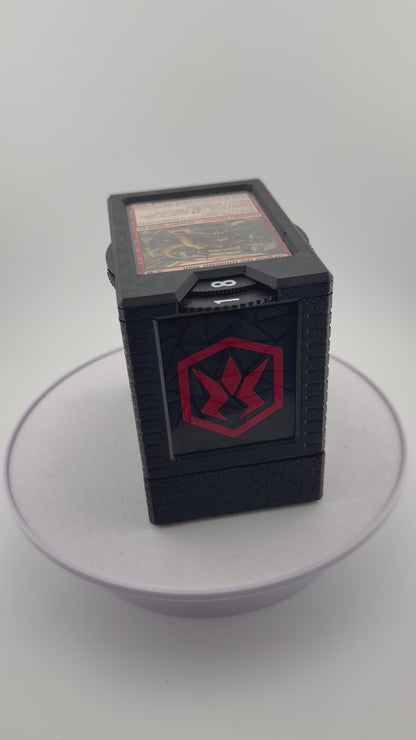 Qapla' Universal DeckDock – Magic The Gathering Deck Box with Counter & Token Tray